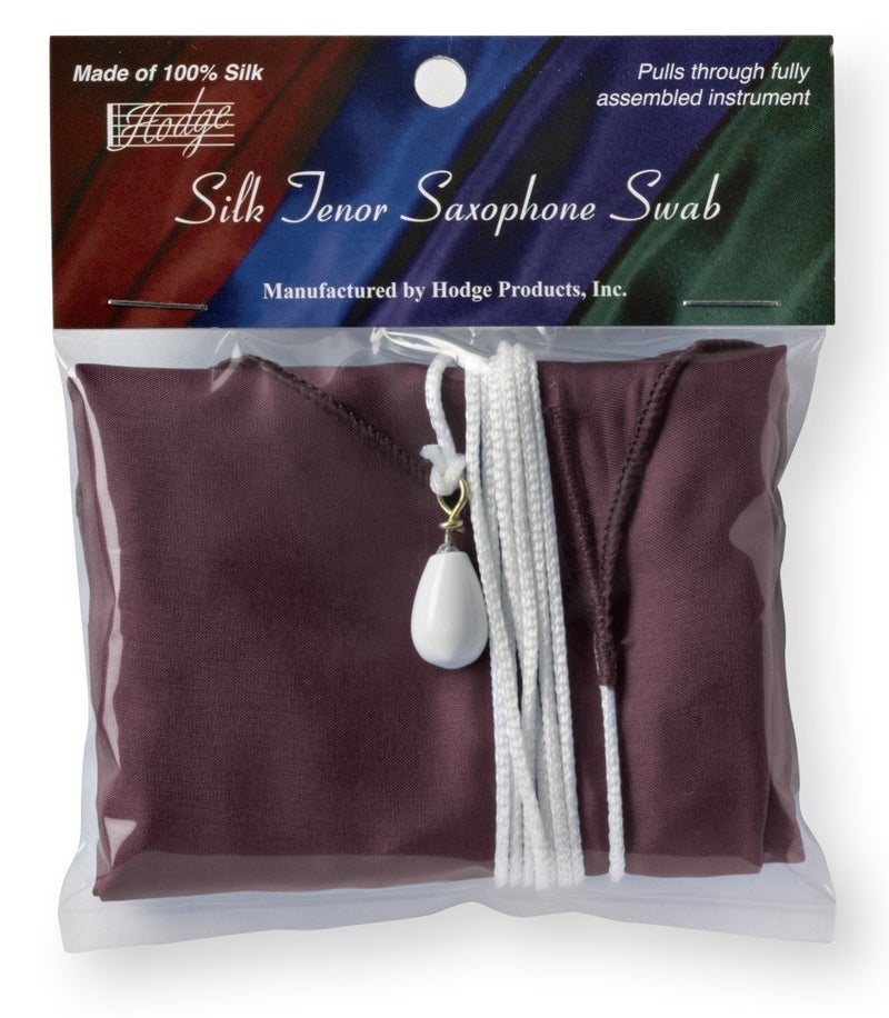 Hodge Silk Tenor Saxophone Swab, Burgundy - Image 2